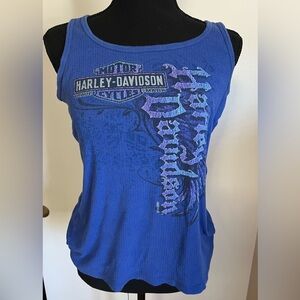 Harley-Davidson Blue Women's Tank Top from North Country Harley in Augusta Maine
